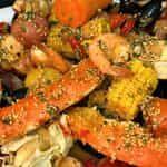 S1 Black Mussel. Shrimp. Snow Crab Leg. 1 Corn. 2 Potatoes & 1 E